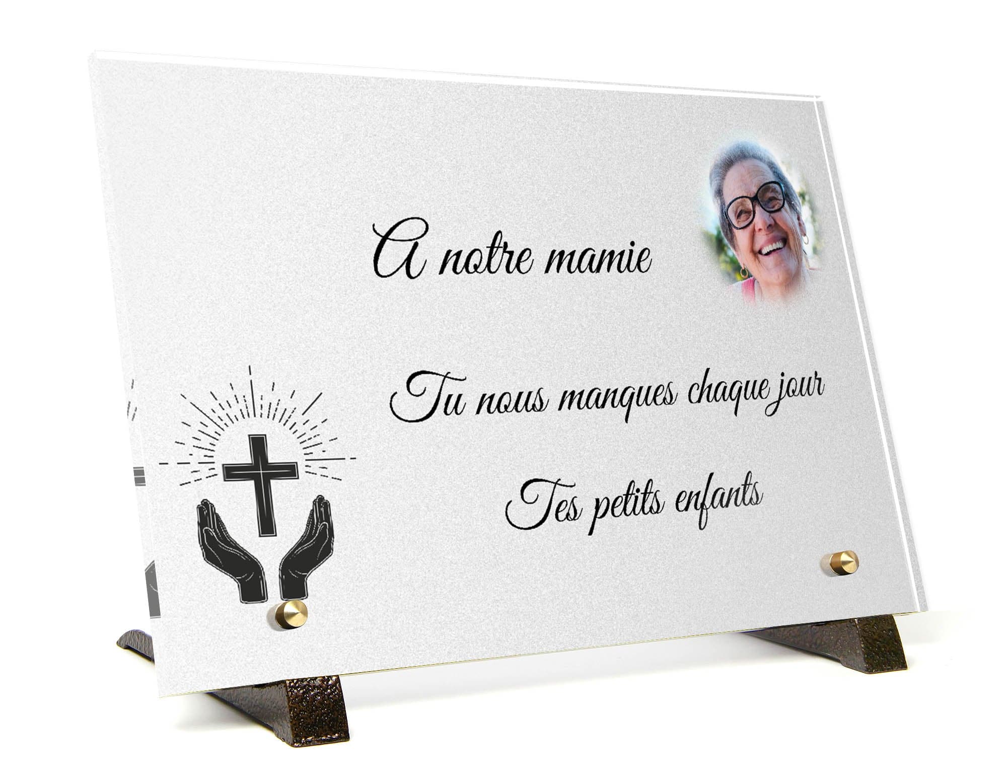 Plaque Funéraire Croix 3 | Belle Plaque Funéraire
