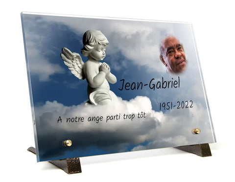 Plaque funeraire Ange