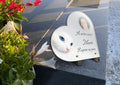 Plaque Funéraire Plexiglas Coeur chat